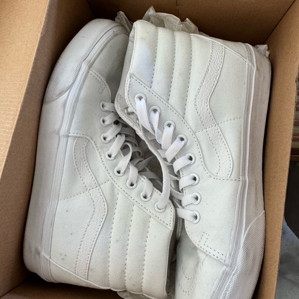 Vans Women's White High-Top Sneakers